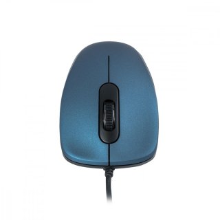 Mysz optyczna MODECOM MC-M10S SILENT niebieska przewodowa ergonomiczna