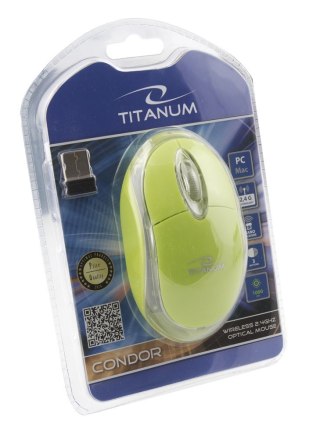 Mysz bezprzewodowa Esperanza Condor 3D 2.4GHz ergonomiczna zielona