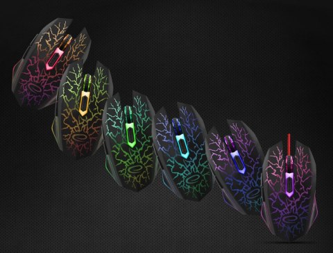 Myszka przewodowa Esperanza 6D optyczna gamingowa USB Lightning