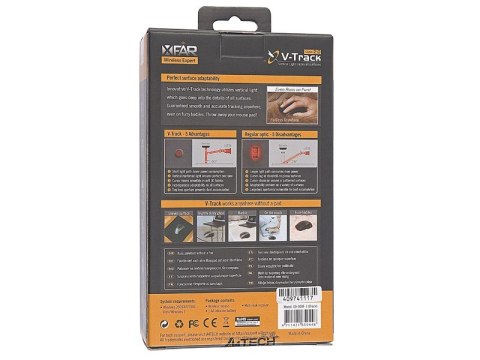 Mysz A4 Tech V-TRACK G9-500F-1 bezprzewodowa optyczna czarna