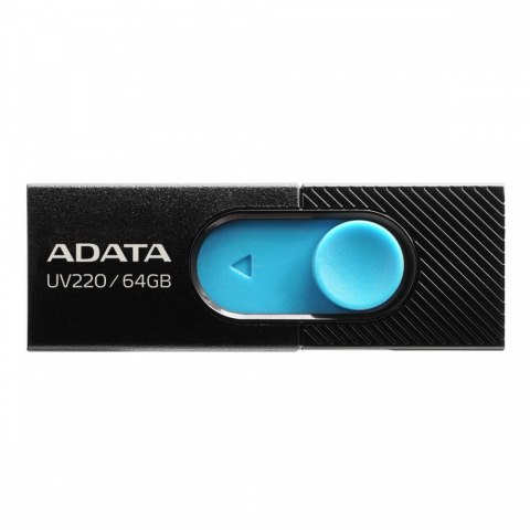 Pendrive Adata UV220 64GB USB 2.0 czarno-niebieski szybki