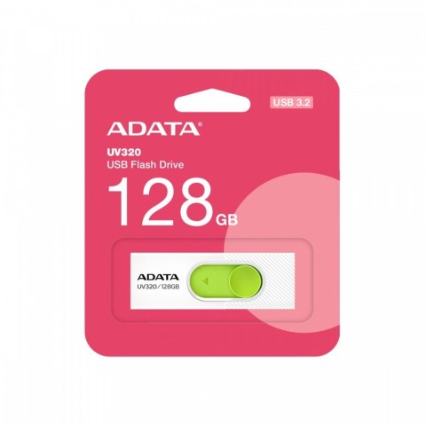 Pendrive Adata UV320 128GB USB3.2 biało-zielony szybki transfer