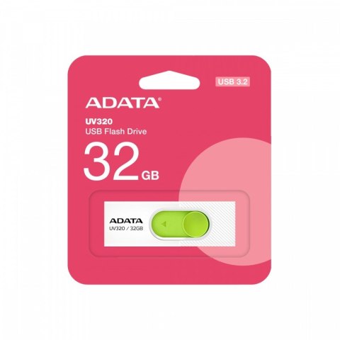 Pendrive Adata UV320 32GB USB3.2 biało-zielony szybki transfer