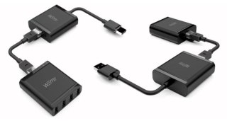 Przedłużacz USB 2.0 over IP Unitek 4xUSB 60m czarny