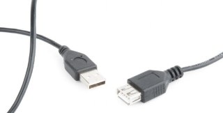 Przedłużacz USB 2.0 AM-AFI 0.75m czarny komputerowy kabel