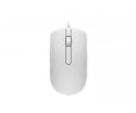 Mysz optyczna Dell MS116 biała przewodowa USB z 1000 DPI