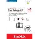 SanDisk Ultra Dual Drive m3.0 128GB USB 3.0 szybka pamięć