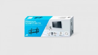 Uchwyt TV TB-251 ścienny do 42 cali 20kg VESA 200x200 czarny