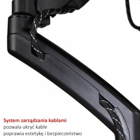 Uchwyt biurkowy ART sprężyna gazowa do monitora 13-27 czarny