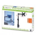 Uchwyt biurkowy Techly regulowany 13-19 cali 8kg czarny ergonomiczny