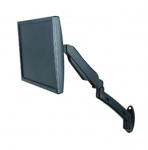 Uchwyt ścienny ART L-12GW na sprężynie gazowej do 1 monitora LED 13-27 cali