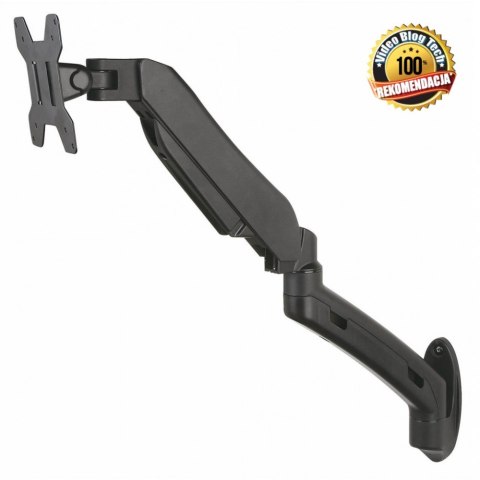 Uchwyt ścienny ART L-12GW na sprężynie gazowej do 1 monitora LED 13-27 cali