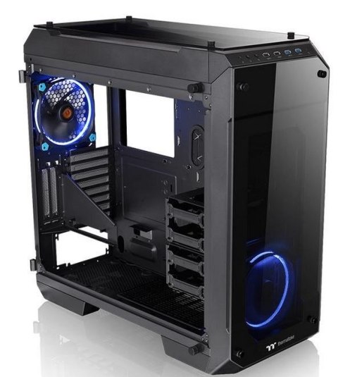 Obudowa Thermaltake View 71 Riing Big Tower z hartowanym szkłem czarna