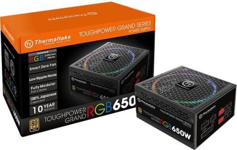 Zasilacz Thermaltake Toughpower Grand RGB 650W 80+ Gold modularny 14cm