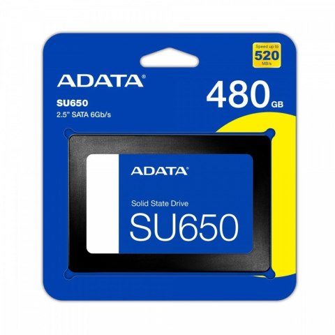 Dysk SSD Adata Ultimate SU650 480GB 2.5 S3 szybki wewnętrzny