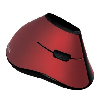 Mysz LogiLink Ergonomiczna pionowa USB 2.4GHz czerwony biurowa bezprzewodowa