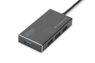 HUB USB 3.0 Digitus 4-portowy aktywny aluminiowy koncentrator SuperSpeed