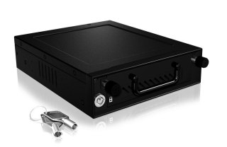 Kieszeń IcyBox IB-148SSK-B 3,5'' 2,5'' HDD SATA SAS metalowa