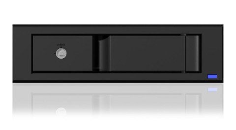 Kieszeń IcyBox IB-158SSK-B 3,5'' HDD SATA z aluminium i blokadą