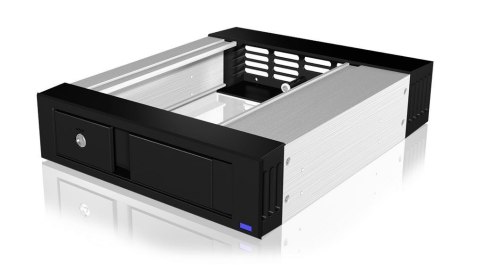 Kieszeń IcyBox IB-158SSK-B 3,5'' HDD SATA z aluminium i blokadą