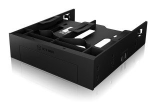 IcyBox IB-5251 Ramka montażowa 2x 2,5" plus 1x 3,5" HDD SSD do zatoki 5.25"