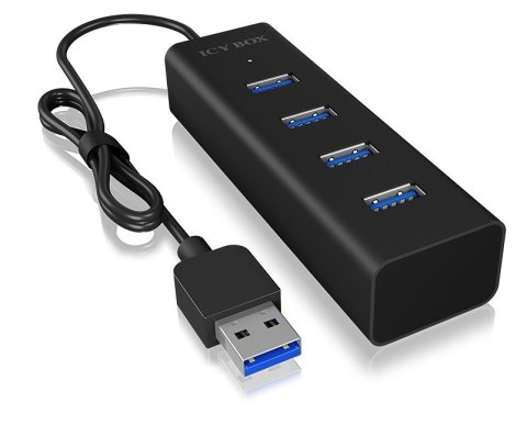 Hub USB IcyBox IB-HUB1409-U3 4 portowy szybki USB 3.0