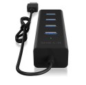 Hub USB IcyBox IB-HUB1409-U3 4 portowy szybki USB 3.0