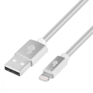 Kabel Lightning-USB 1.5m srebrny MFi szybko ładujący