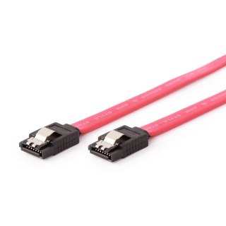 Kabel Serial ATA Gembird metalowy zatrzask 30cm komputerowy czerwony