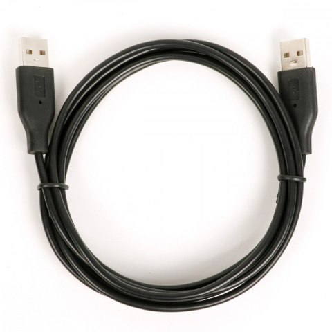 Kabel USB AM-AM 1.8m czarny do komputera USB 2.0