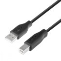 Kabel USB AM-BM 1.8 m czarny uniwersalny do drukarki skanera