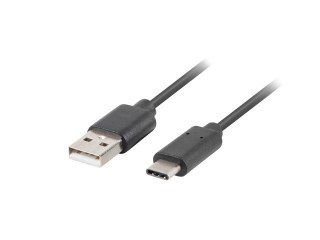 Kabel USB Lanberg AM 2.0 1m czarny QC 3.0 pełna miedź