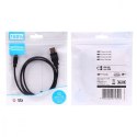 Kabel USB Mini USB 1m czarny do ładowania i transferu danych