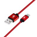 Kabel USB USB C 1.5m rubinowy szybkie ładowanie do smartfona