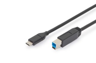 Kabel USB 3.0 1.8m Typ C/B M/M SuperSpeed 5Gbps czarny z Power Delivery