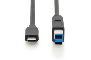 Kabel USB 3.0 1.8m Typ C/B M/M SuperSpeed 5Gbps czarny z Power Delivery