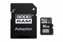 Karta microSDHC GOODRAM 16GB CL10 z adapterem