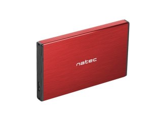 Kieszeń zewnętrzna Natec HDD SSD Sata Rhino Go 2,5 USB 3.0 czerwona