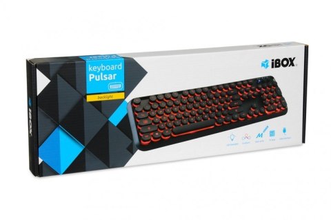 Klawiatura iBOX Pulsar RGB IKS620 multimedialna z podświetleniem USB