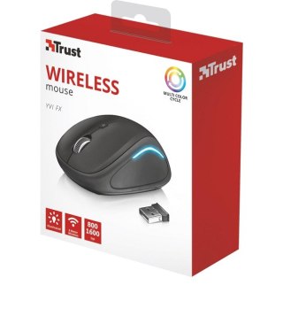Mysz bezprzewodowa Trust YVI FX czarna z podświetleniem LED