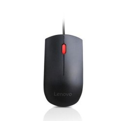Mysz Lenovo Essential USB przewodowa ergonomiczna czarna 1600 DPI
