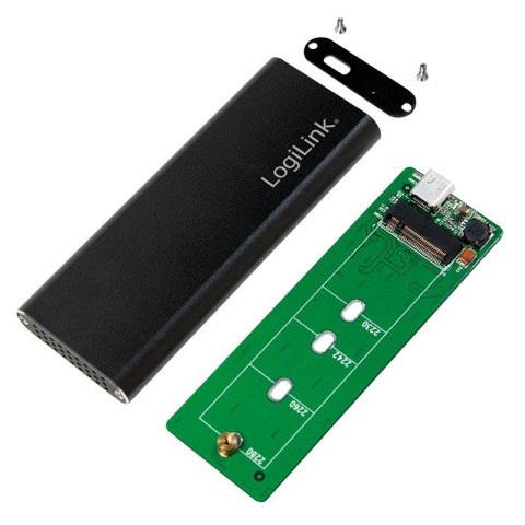 Obudowa SSD USB-C 3.1 Gen2 LogiLink z aluminium M.2 SATA