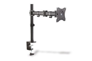 Stojak biurkowy Digitus 1xLCD uchylno-obrotowy 360 do 27'' czarny