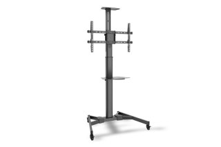 Stojak mobilny Digitus 1xLCD max 70 cali do 50kg z półką