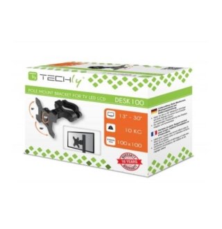 Uchwyt na słup do monitora LED LCD 13-30 10kg regulowany czarny