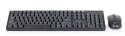 Zestaw klawiatura Gembird KBS-W-01 mysz bezprzewodowa czarna precyzyjna