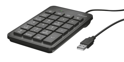 Klawiatura numeryczna Trust Xalas USB stylowa płaska do laptopa Windows