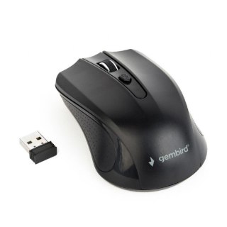 Mysz Gembird MUSW-4B-04 bezprzewodowa optyczna czarna komfortowa do biura
