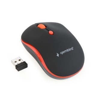 Mysz bezprzewodowa Gembird MUSW-4B-03-R ergonomiczna czarno-czerwona