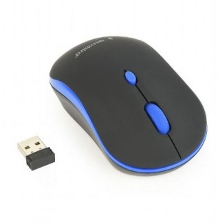 Mysz Gembird MUSW-4B-03-B bezprzewodowa optyczna czarno-niebieska 800 1600 DPI ergonomiczna